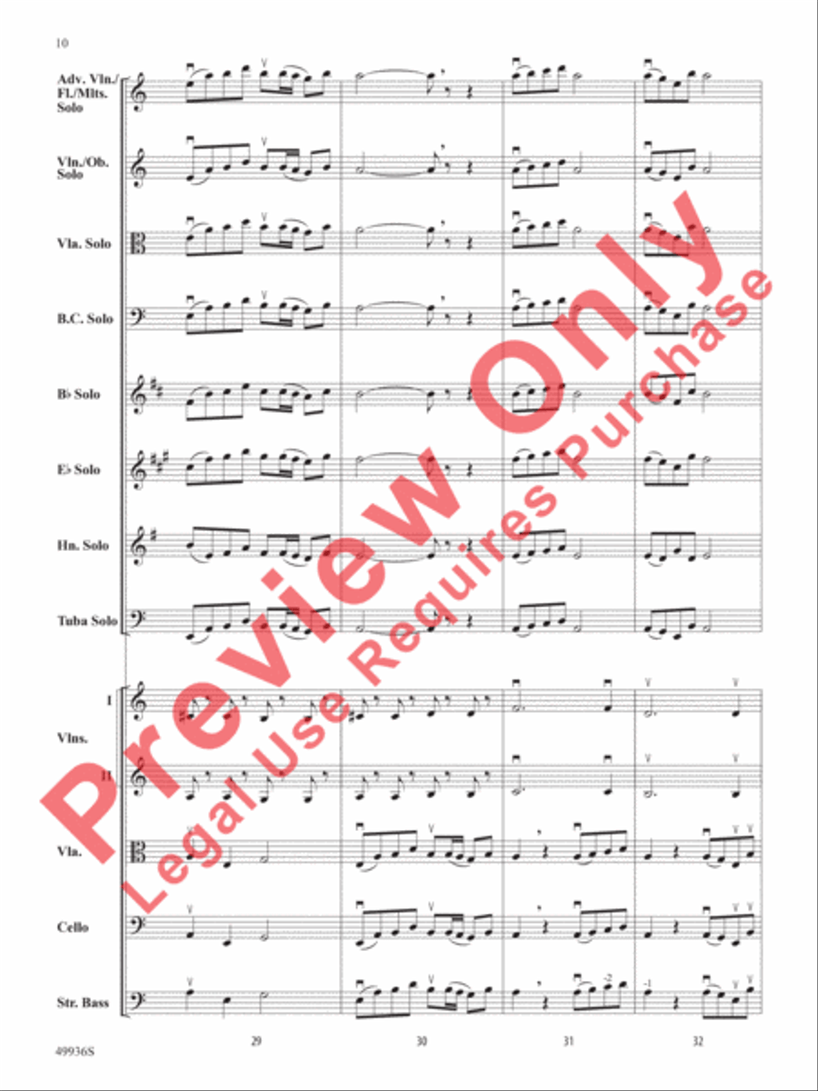 A Chameleon Concerto String Orchestra scores gallery preview page 11