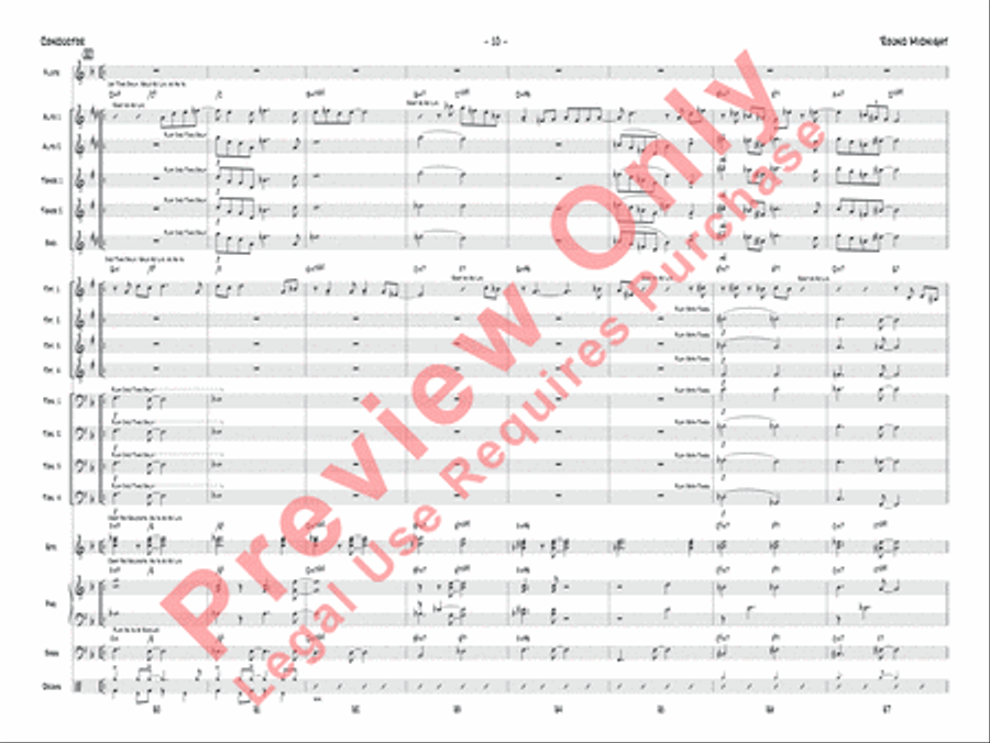 'Round Midnight Jazz Ensemble scores gallery preview page 13