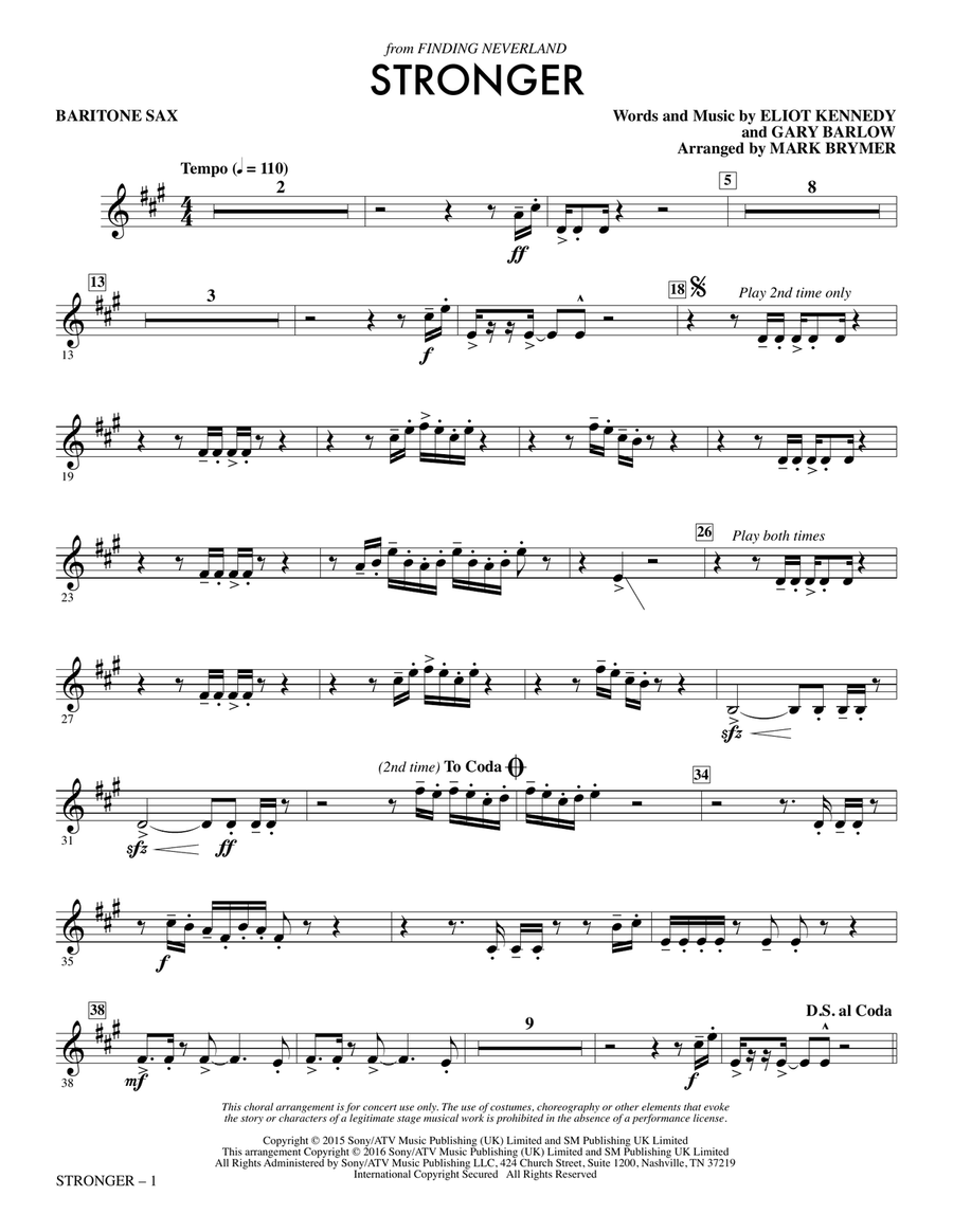 Stronger - Baritone Saxophone