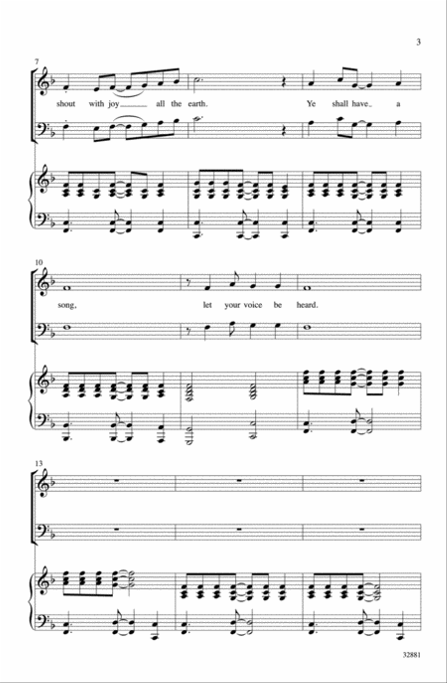 Ye Shall Have a Song Ye Shall Have a Song 4-Part scores gallery preview page 3