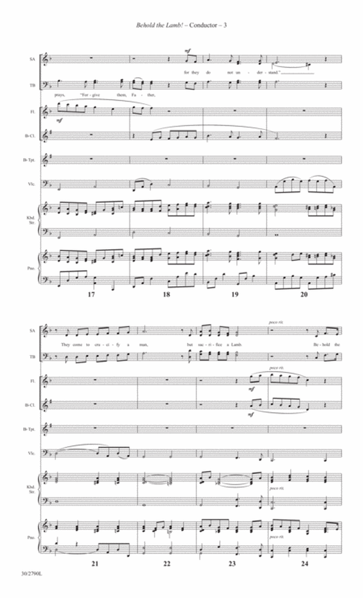 Behold the Lamb! - Instrumental Ensemble Score and Parts