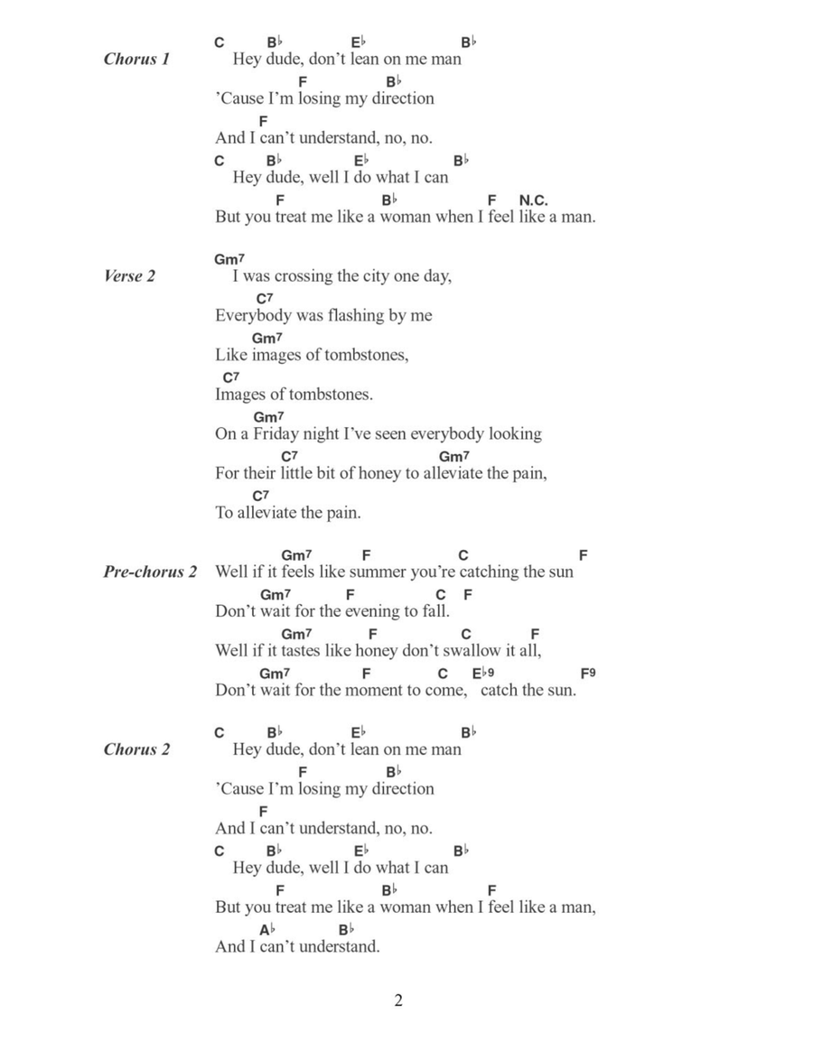 Hey Dude Acoustic Guitar scores gallery preview page 2
