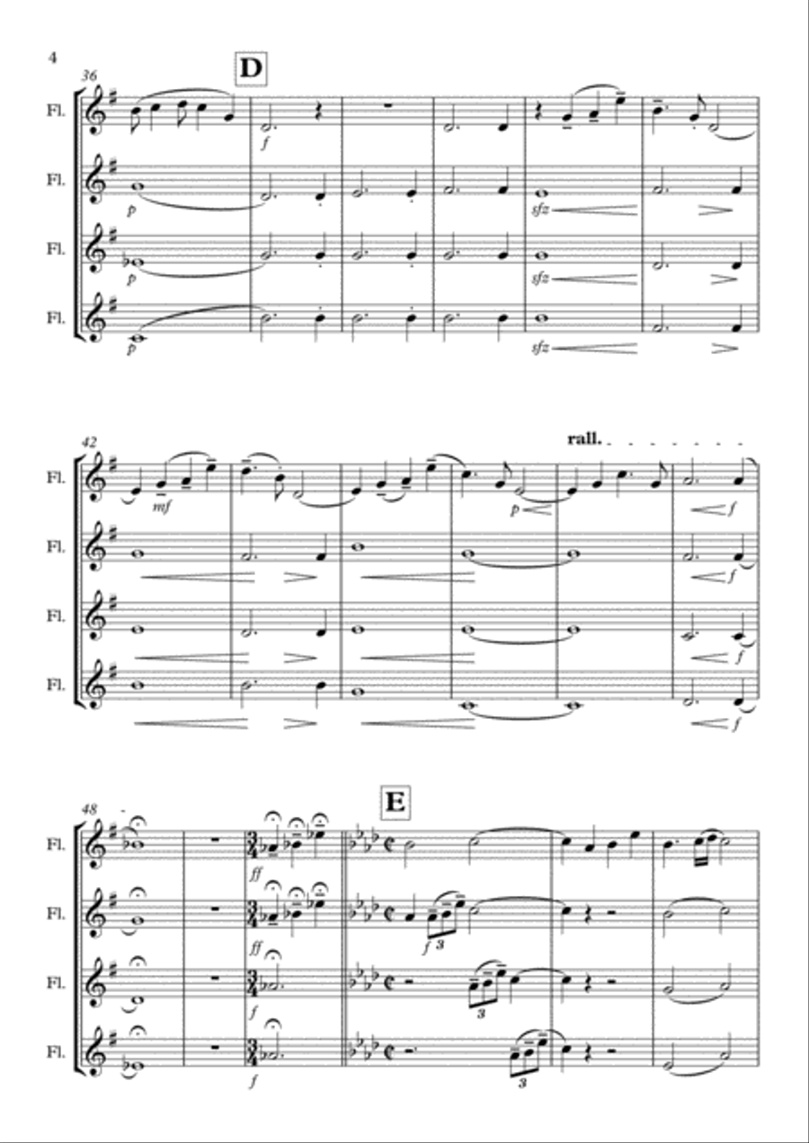 Spells of the Heart Woodwind Quartet scores gallery preview page 4