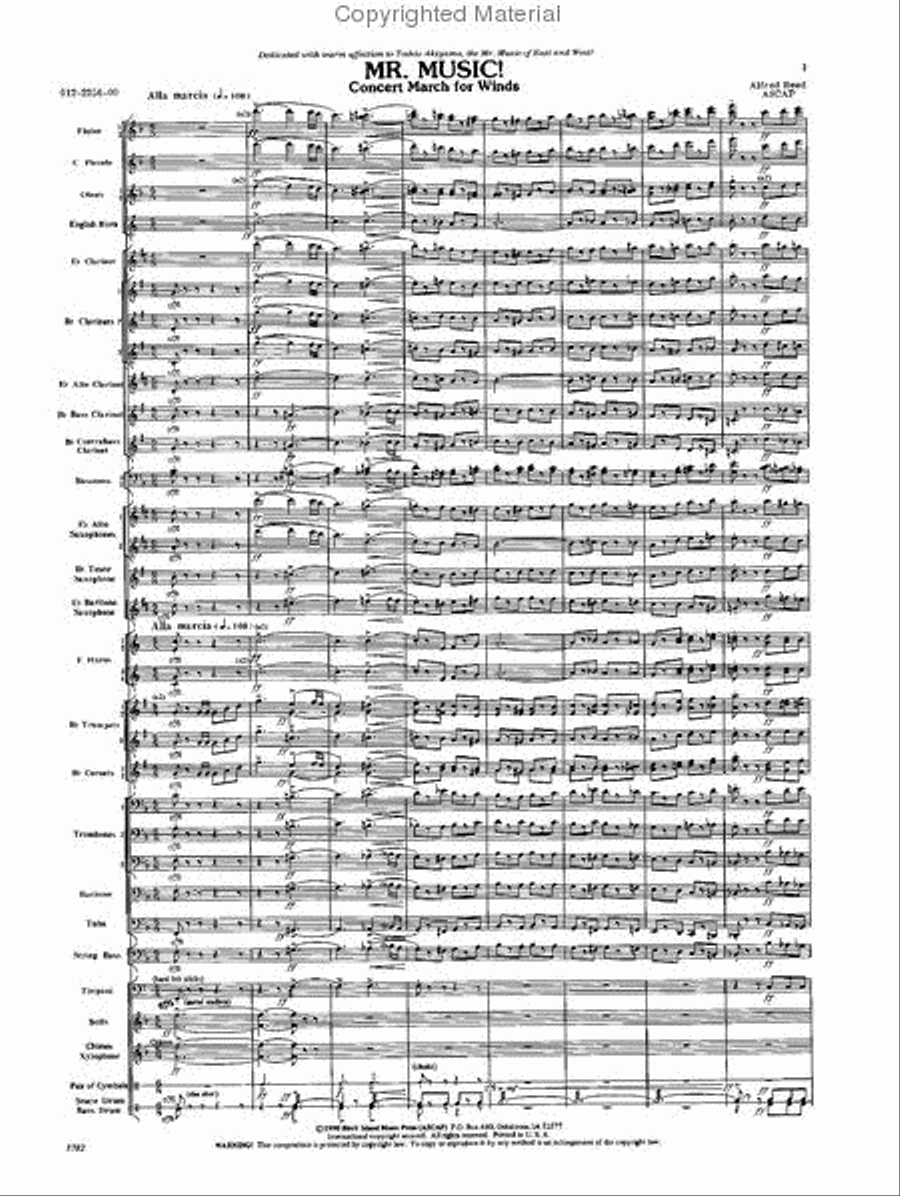 Mr. Music Concert Band scores gallery preview page 2