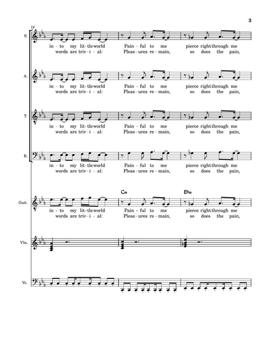 Enjoy The Silence Enjoy The Silence Choir scores gallery preview page 3