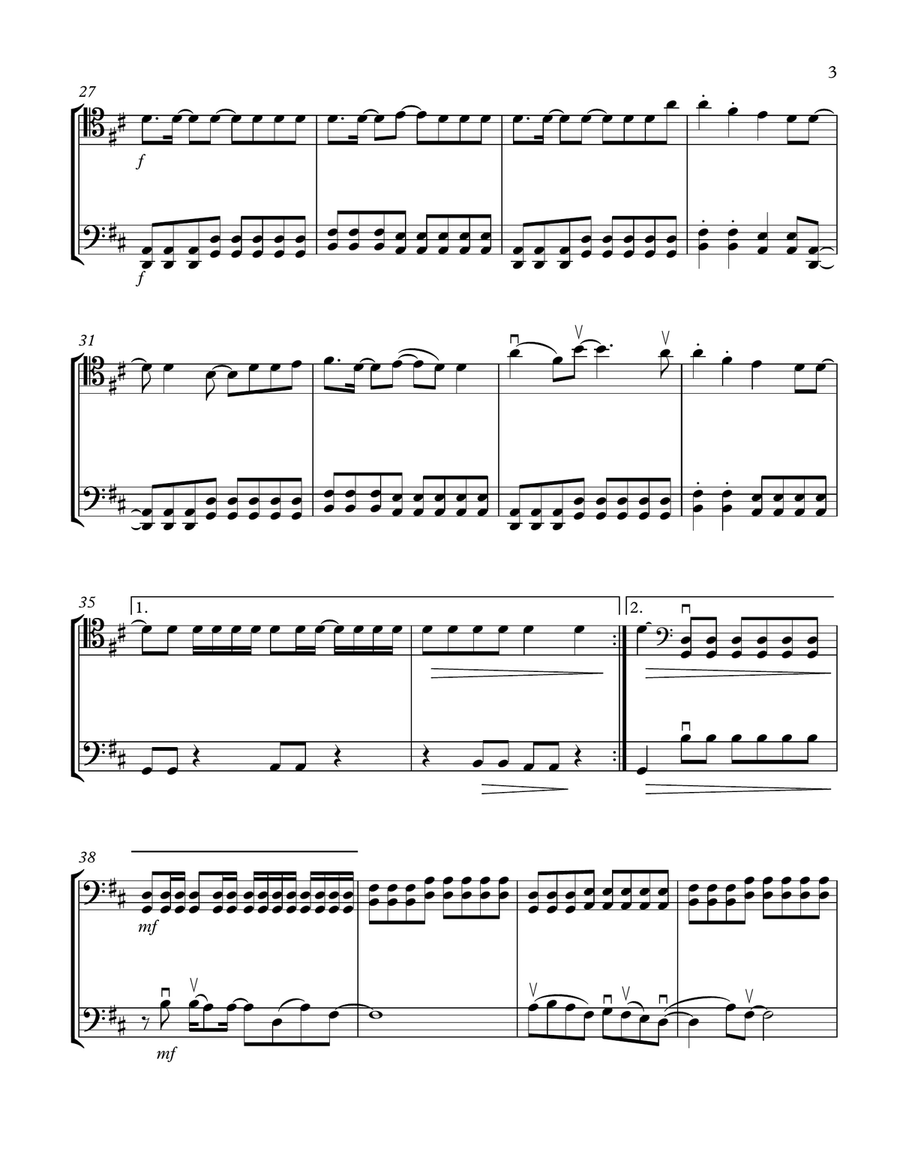 Shut Up And Dance String Duet scores gallery preview page 3