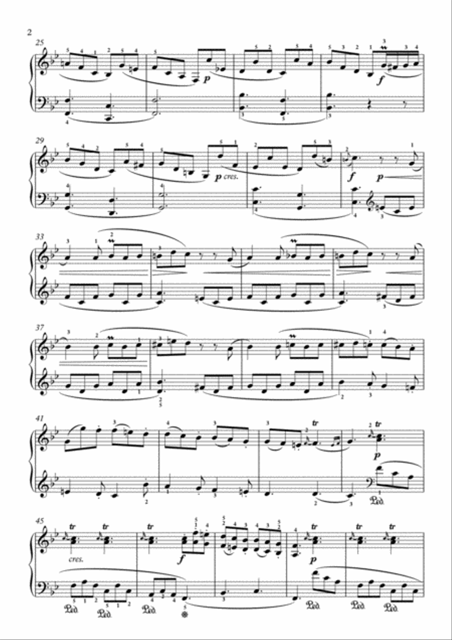 Scarlatti-Sonata in B-Major L.S40 K.172(piano) Piano Solo scores gallery preview page 3