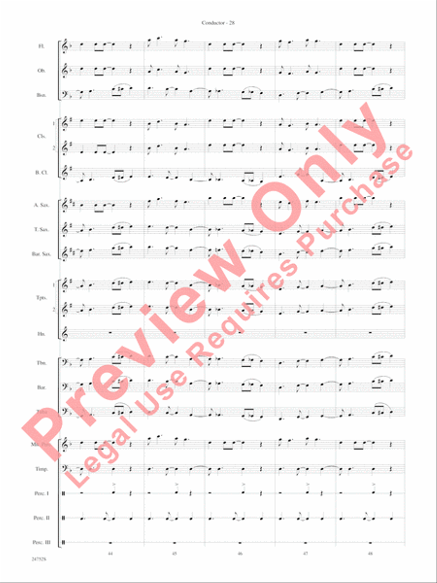 Charlie and the Chocolate Factory, Suite from Concert Band scores gallery preview page 31