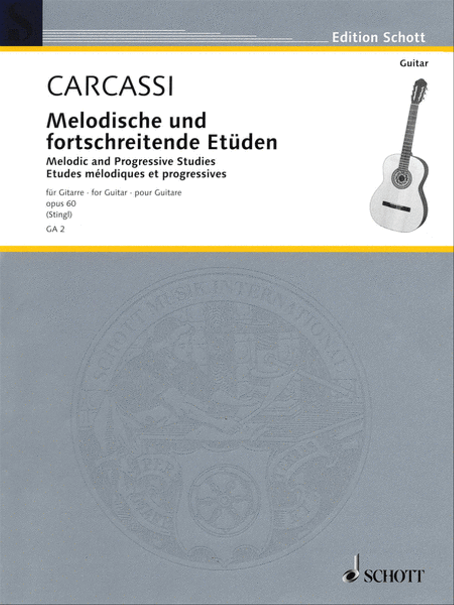 Melodic and Progressive Etudes, Op. 60 Acoustic Guitar scores gallery preview page 1