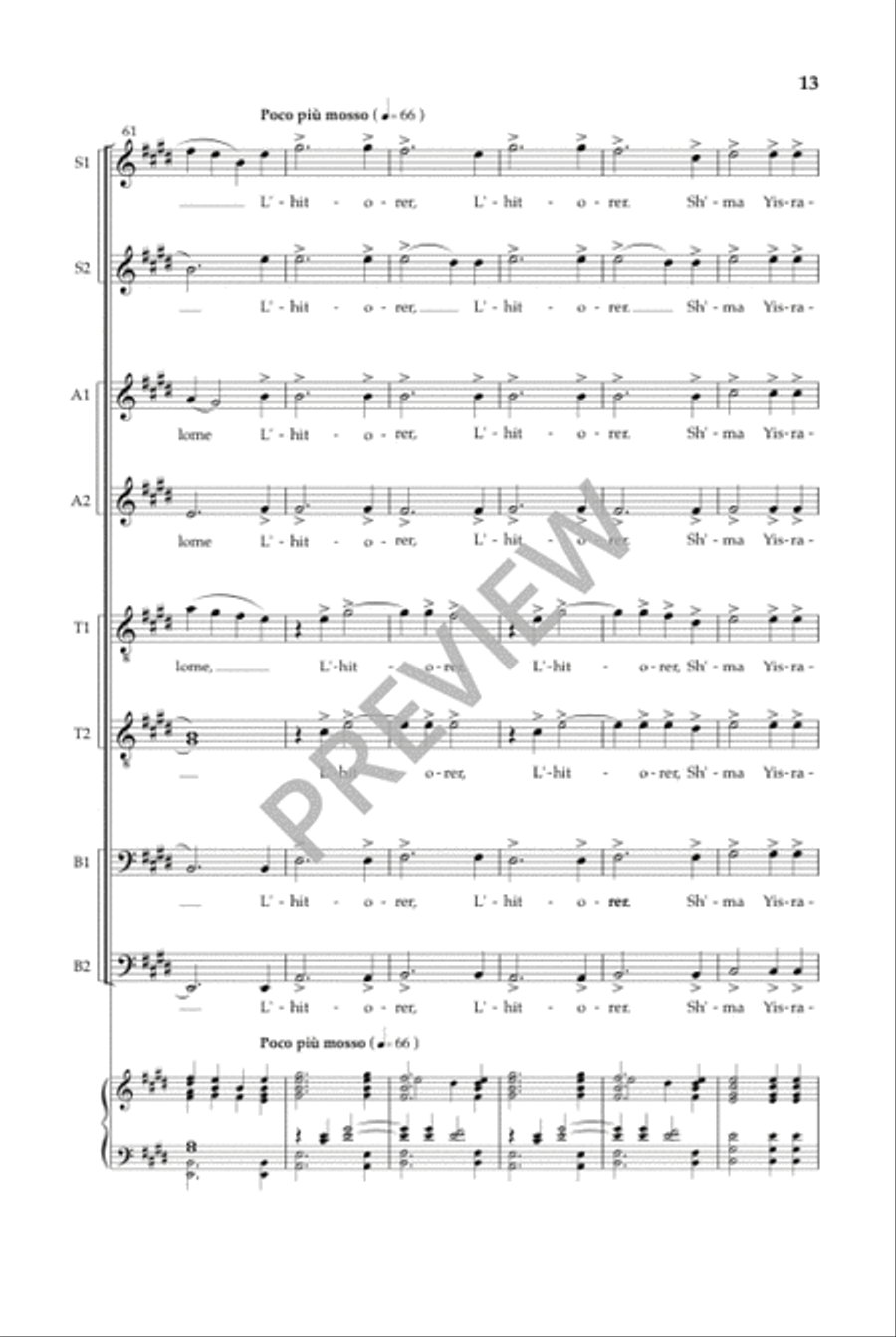Jerusalem (SSAATTBB) SSAATTBB scores gallery preview page 14