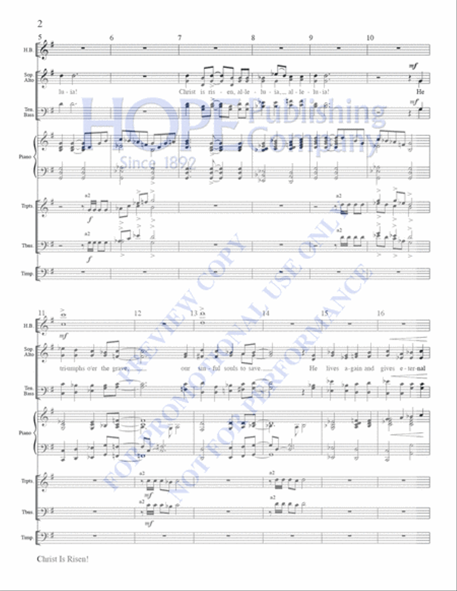 Christ Is Risen! Choir scores gallery preview page 3