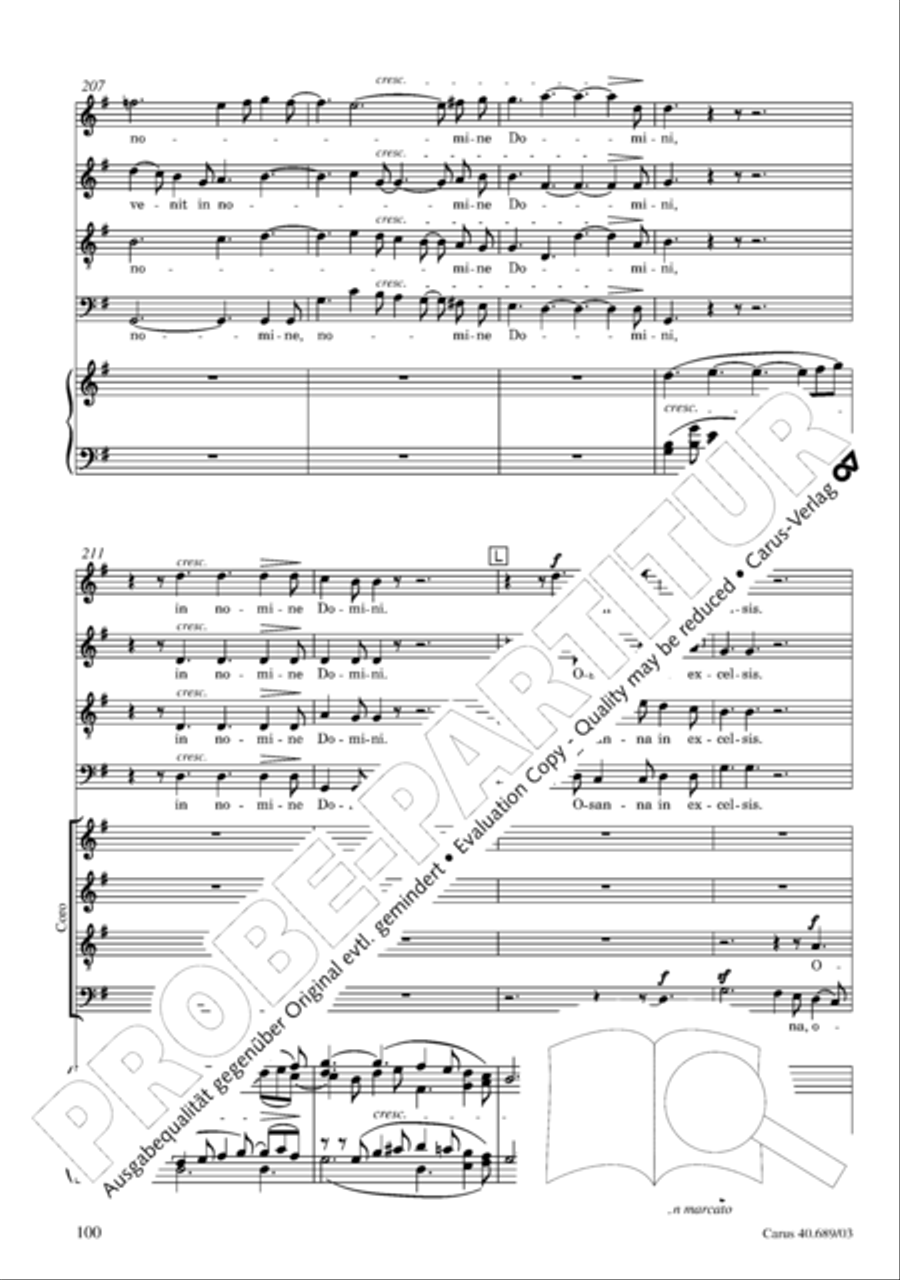 Missa solemnis Missa solemnis 4-Part scores gallery preview page 101