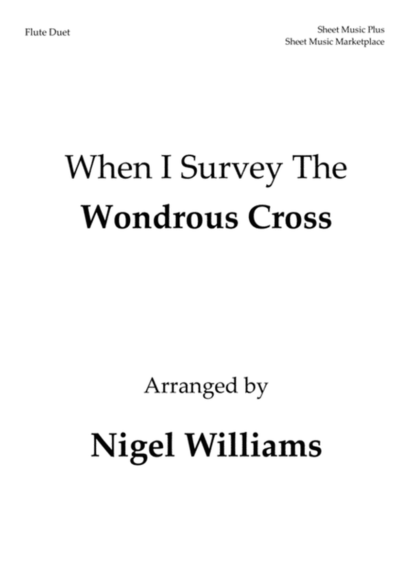 When I Survey The Wondrous Cross, for Flute Duet image number null