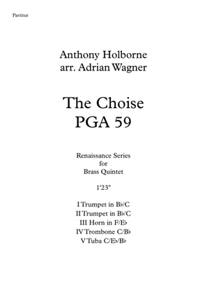 The Choise PGA 59 (Anthony Holborne) Brass Quintet arr. Adrian Wagner