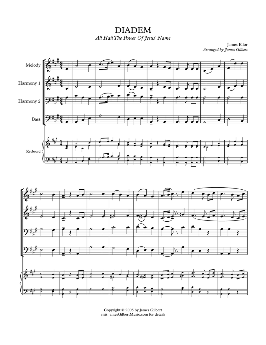 DIADEM (All Hail The Power) DIADEM (All Hail The Power) Small Ensemble scores gallery preview page 2
