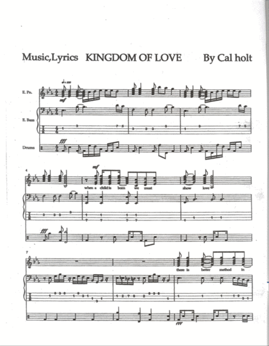 The Kingdom of Love Jazz Ensemble scores gallery preview page 1