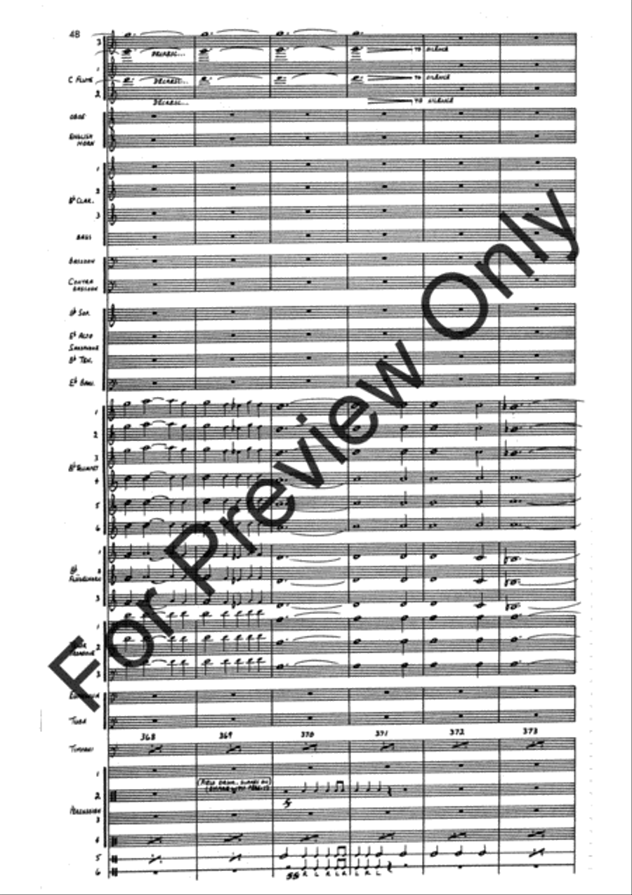 Agincourt Hymn (Score) Concert Band scores gallery preview page 72
