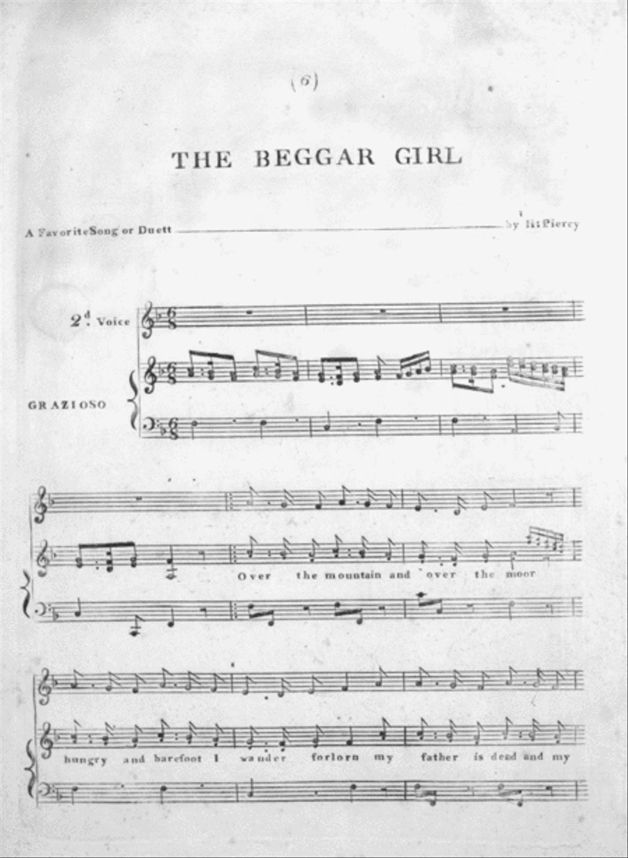 The Beggar Girl Voice scores gallery preview page 1