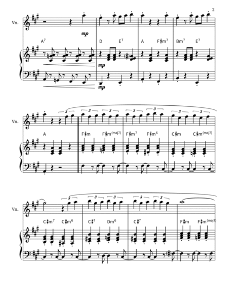 Volare Violin Solo scores gallery preview page 2