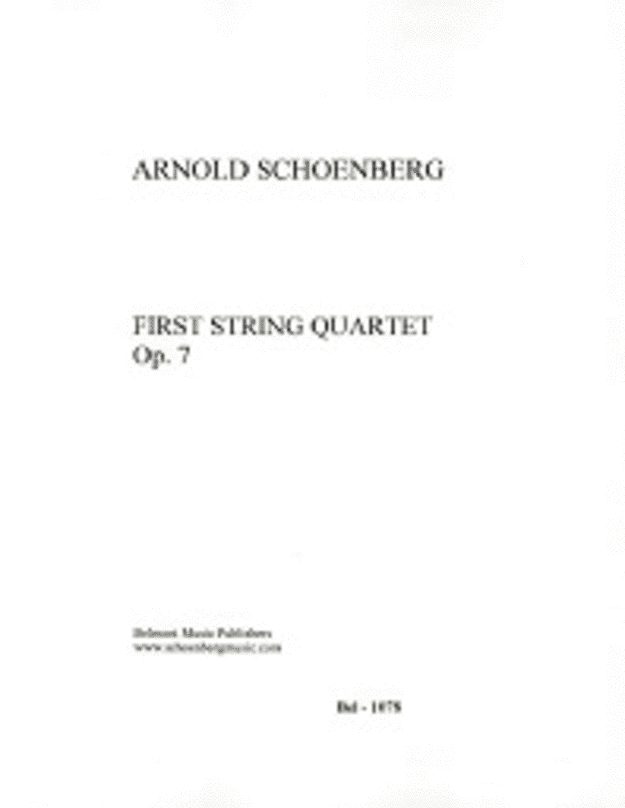 First String Quartet, Op. 7 String Quartet scores gallery preview page 1