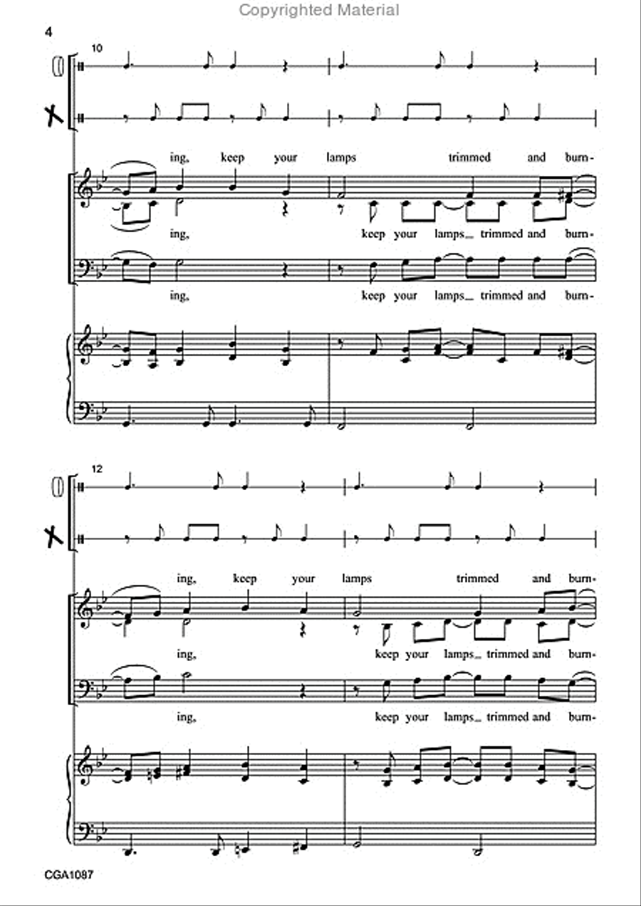 Keep Your Lamps Keep Your Lamps 4-Part scores gallery preview page 4