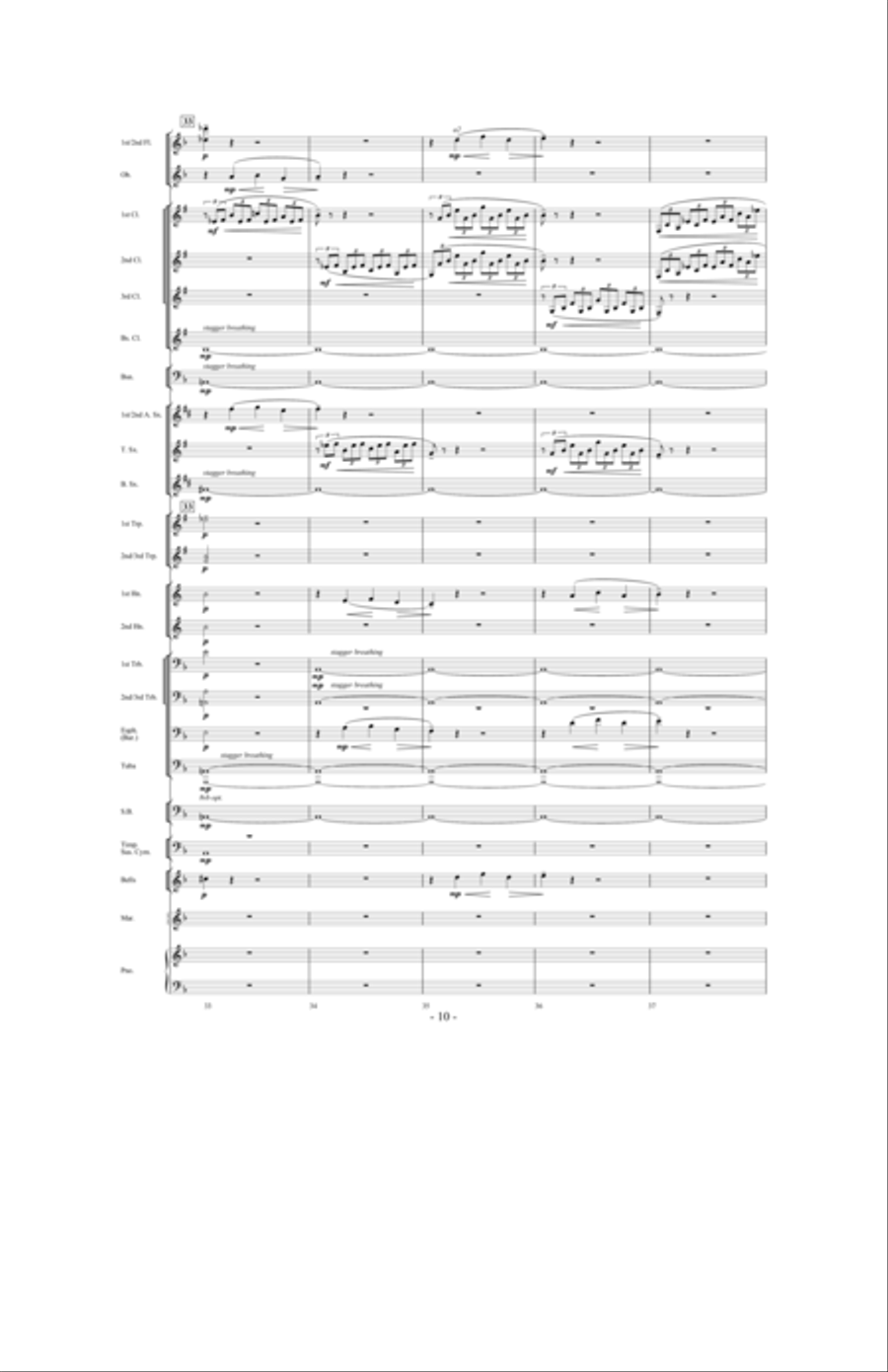 Moonlight Sonata Concert Band scores gallery preview page 9