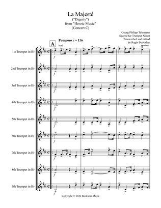 La Majeste (from "Heroic Music") (C) (Trumpet Nonet)