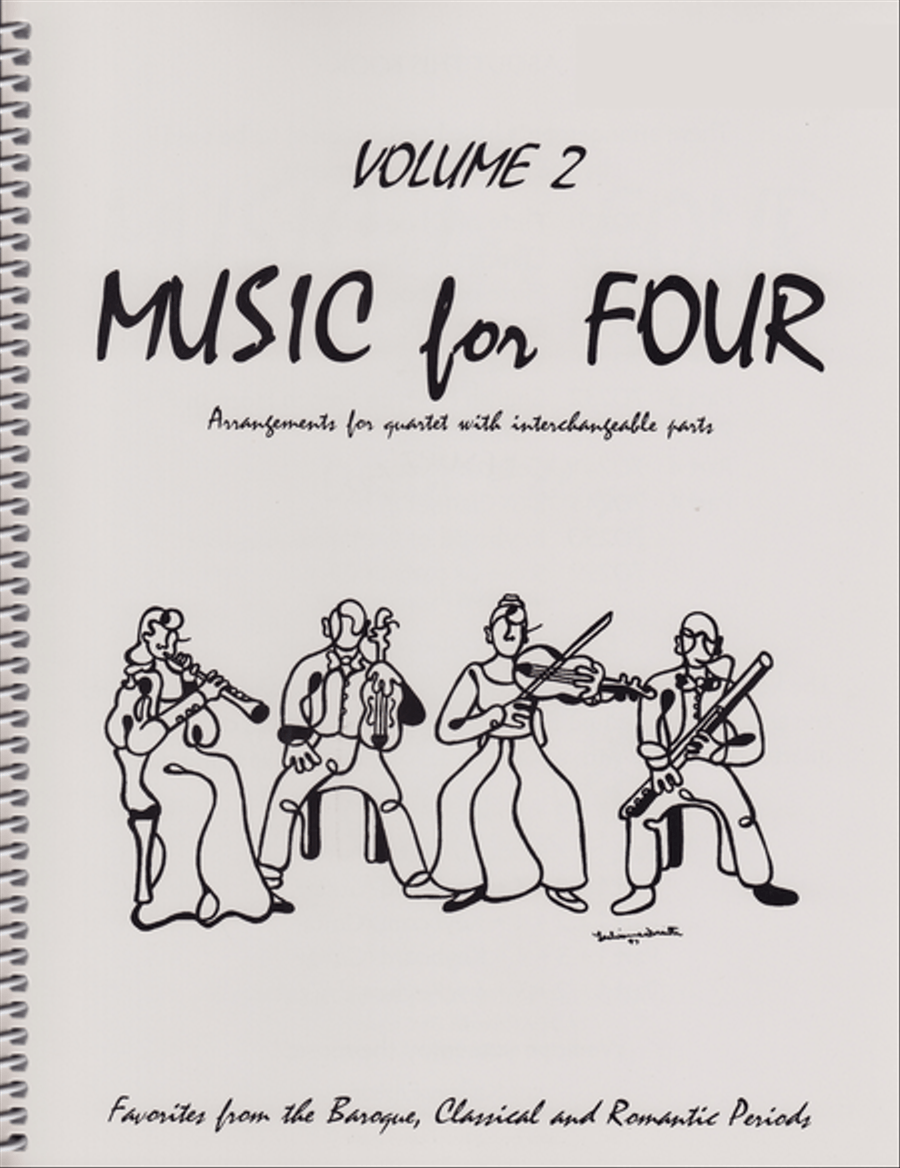 Music for Four, Volume 2, Part 1 - Flute/Oboe/Violin Flute scores gallery preview page 1