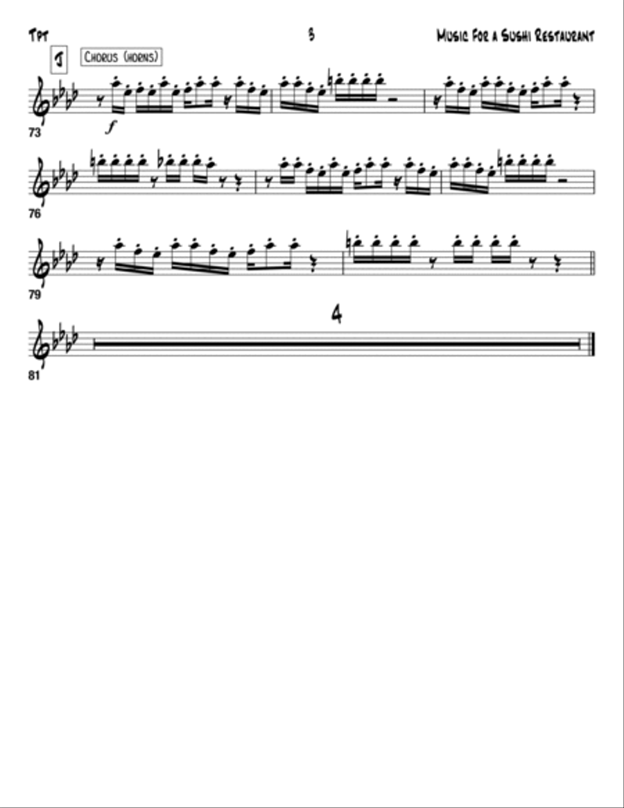 Music For A Sushi Restaurant Voice scores gallery preview page 3