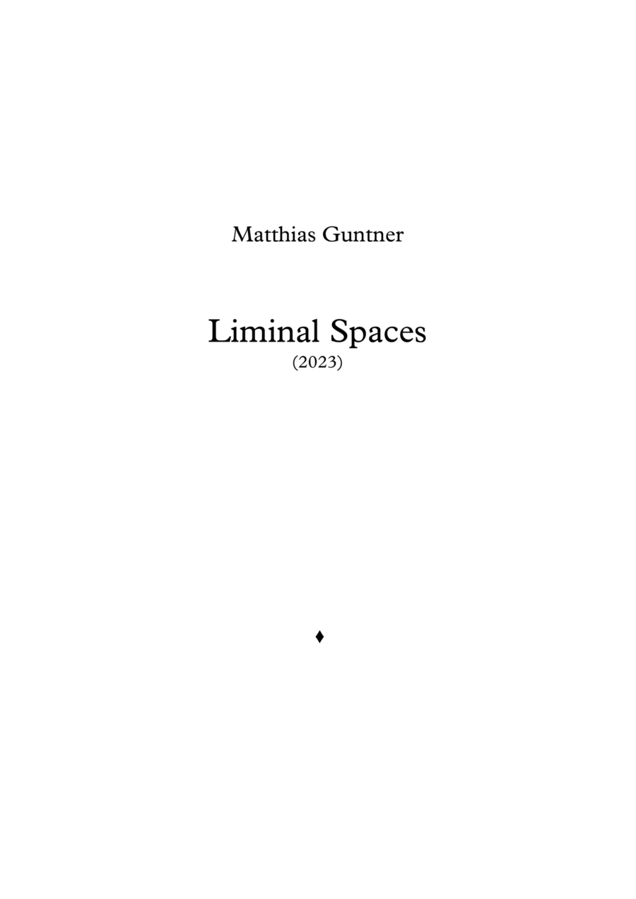 Liminal Spaces B-Flat Clarinet scores gallery preview page 1