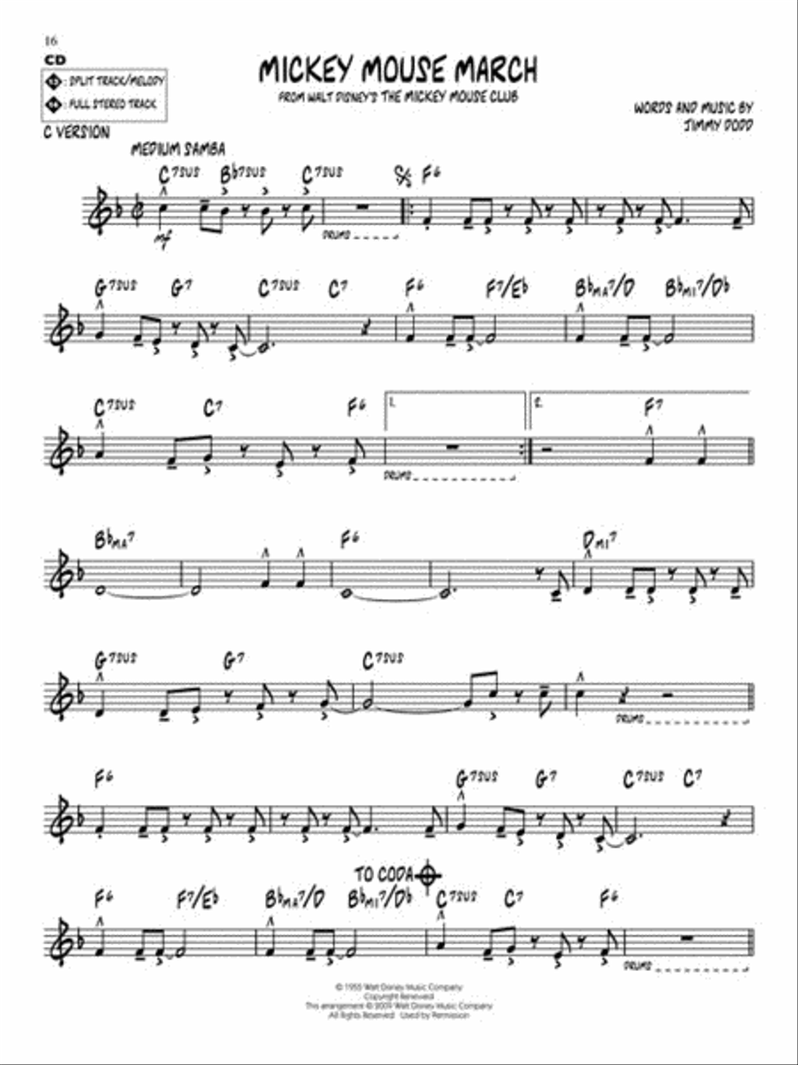Disney Favorites C Instrument scores gallery preview page 6