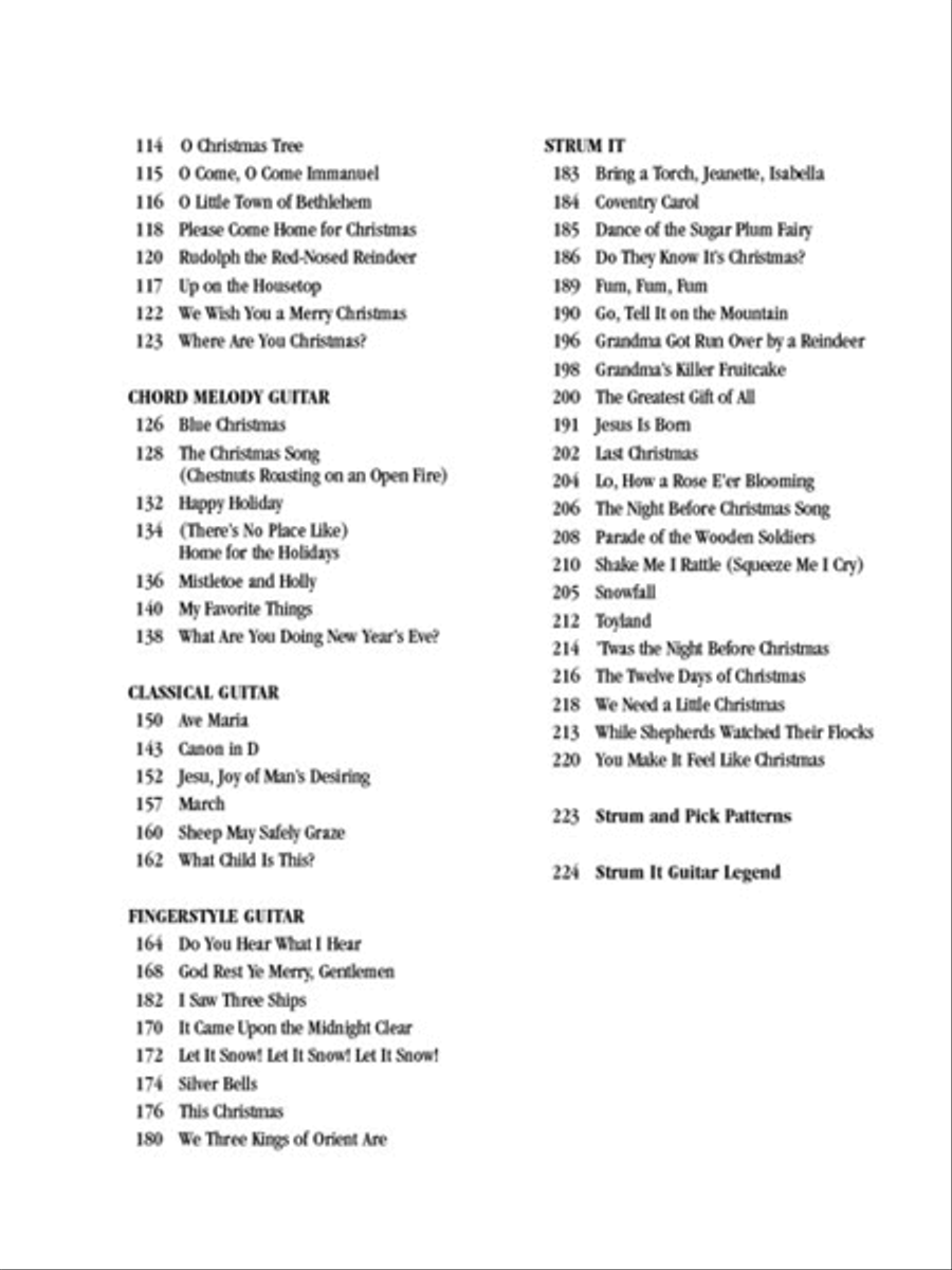 The Ultimate Christmas Guitar Songbook Guitar Tablature scores gallery preview page 3