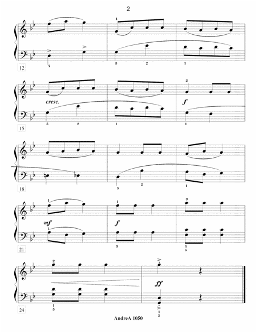 Traditional Hebrew Songs for Piano (late Elementary and Intermediate) Piano Method scores gallery preview page 2