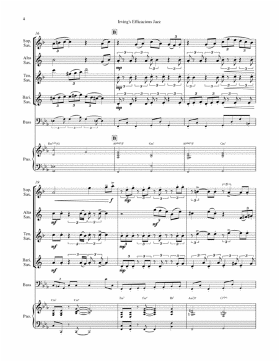 Saxophone Quartet - 