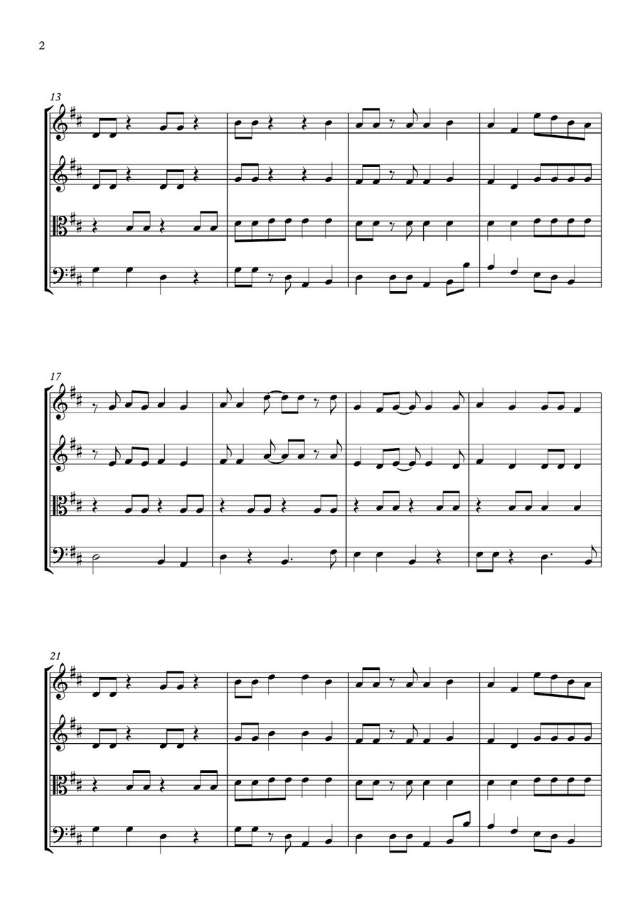 Don't Worry, Be Happy Don't Worry, Be Happy String Quartet scores gallery preview page 2