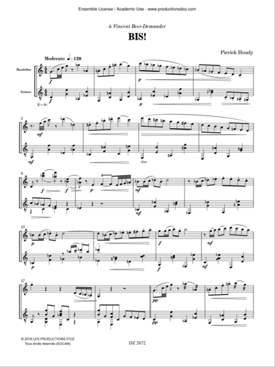 Bis! Bis! Classical Guitar scores gallery preview page 3