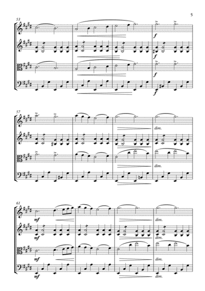 Impromptu für Streichorchester - J. Sibelius - For String Quartet (Full Score and Parts)