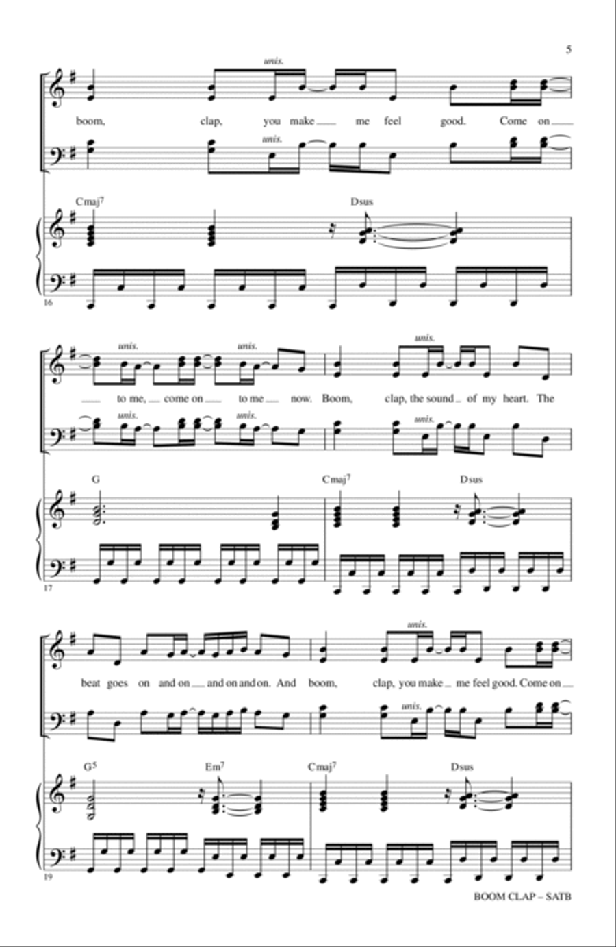 Boom Clap Boom Clap 4-Part scores gallery preview page 4