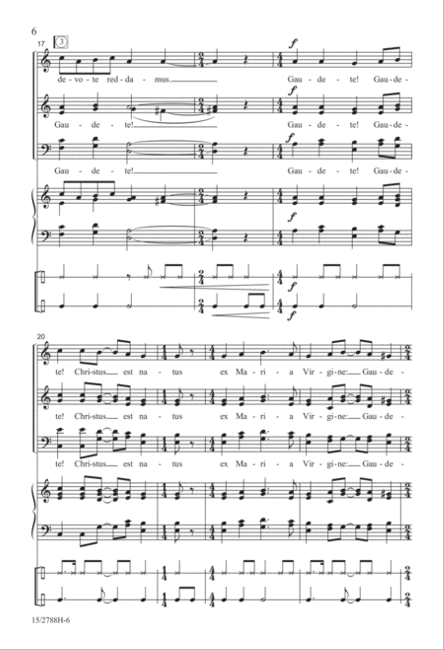 Gaudete! Gaudete! SSATB scores gallery preview page 7