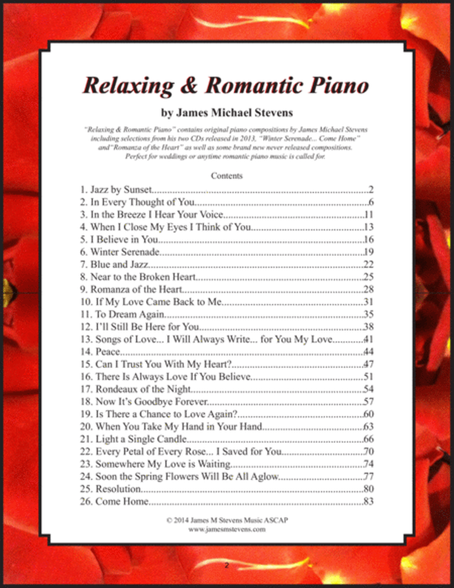 Relaxing & Romantic Piano COMPLETE - Volumes I - VI image number null