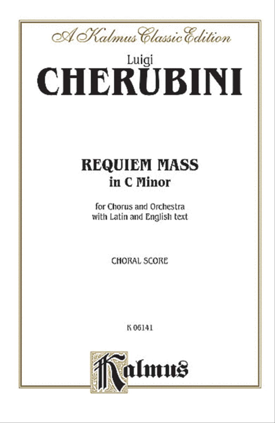 Requiem Mass in C Minor 4-Part scores gallery preview page 1