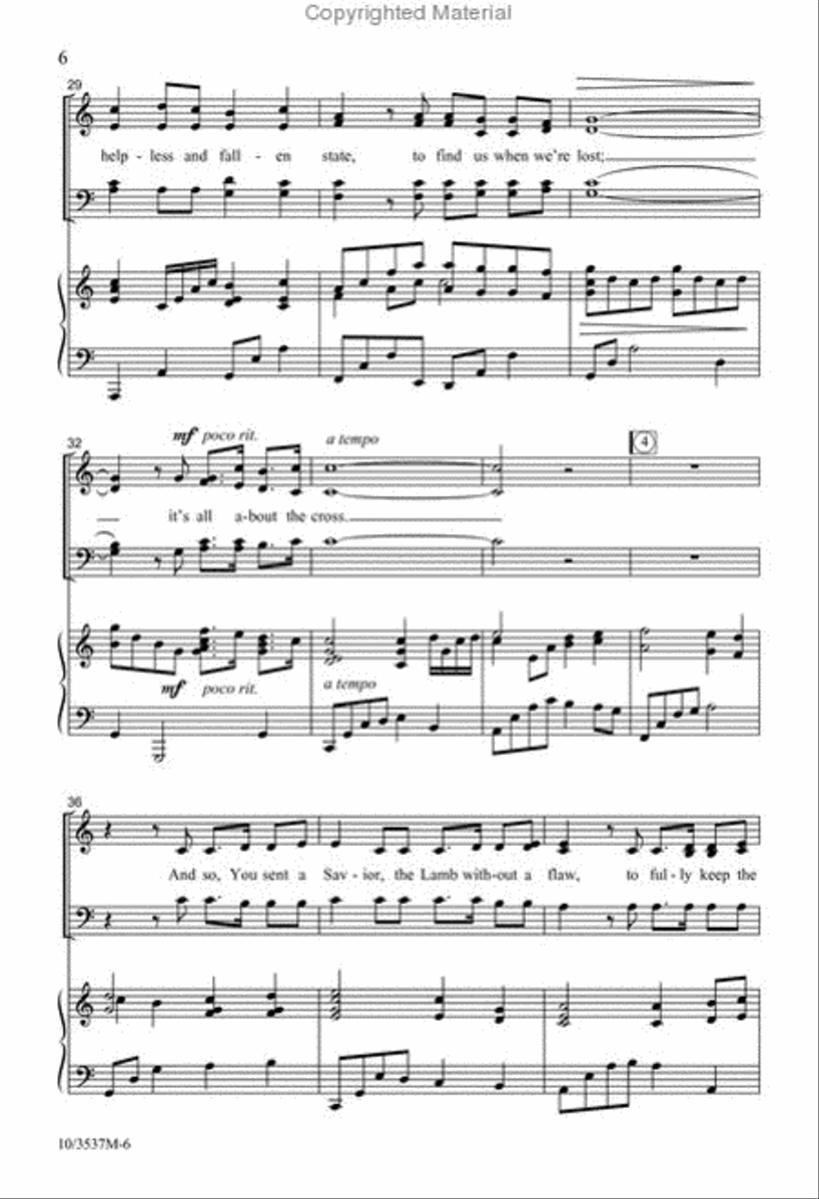 It's All About the Cross 4-Part scores gallery preview page 5