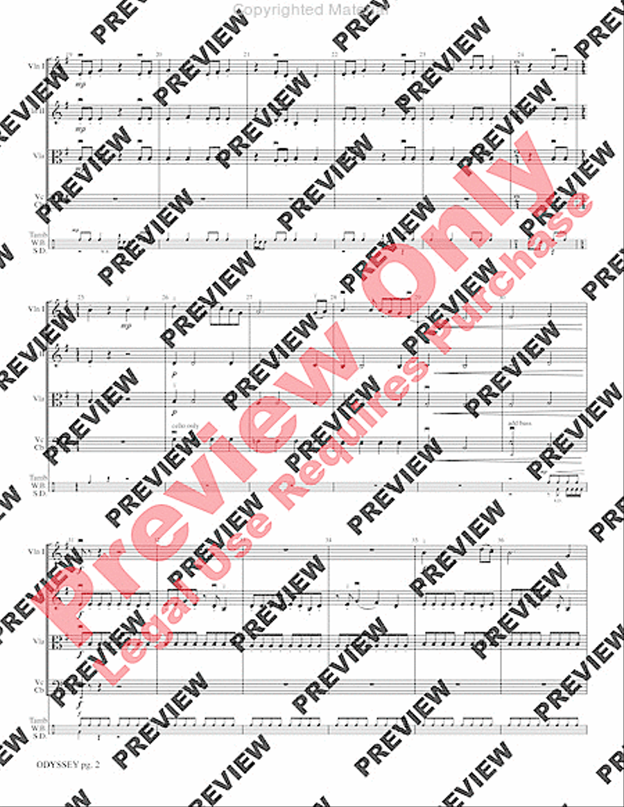 Odyssey Odyssey String Orchestra scores gallery preview page 5