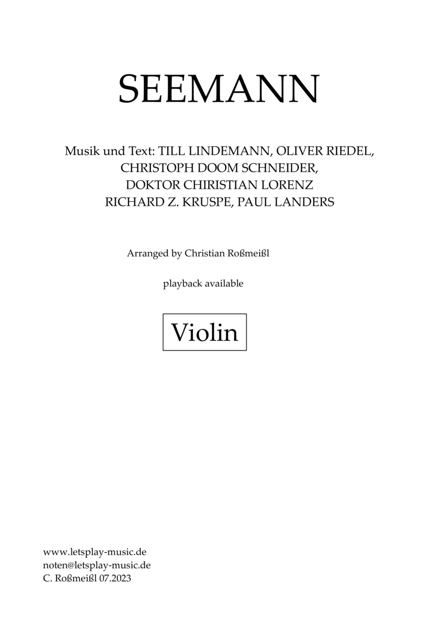 Seemann Violin Solo scores gallery preview page 1
