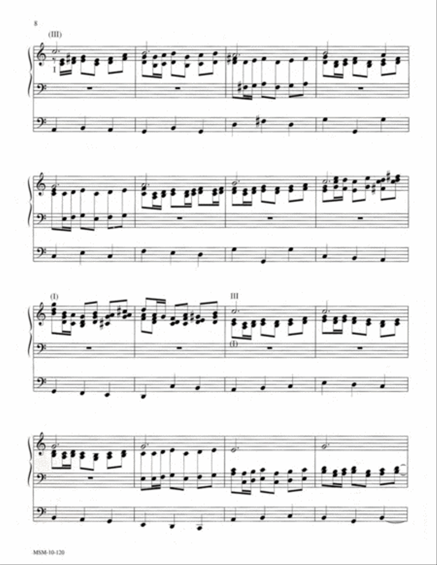Partita on From Heaven Above to Earth I Come Organ scores gallery preview page 5