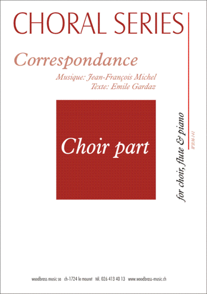 Correspondance (8 titles) (choir part)