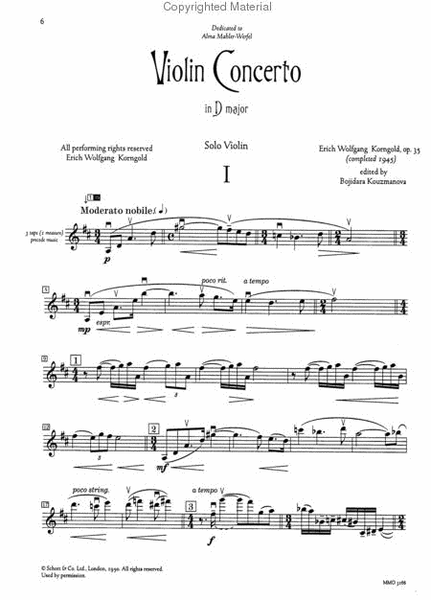 Violin Concerto, Op. 35 in D Major - Music Minus One image number null