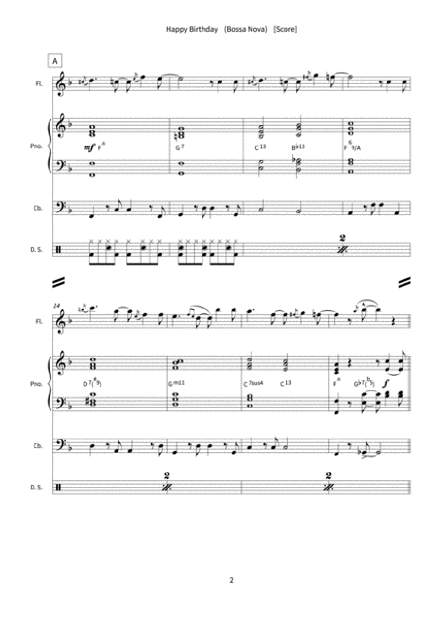 Happy Birthday Orchestra scores gallery preview page 4