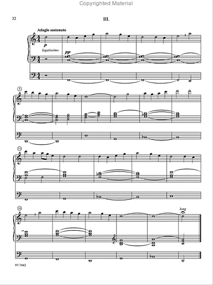 Variations on American Hymn Tunes for Keyboard Organ scores gallery preview page 19