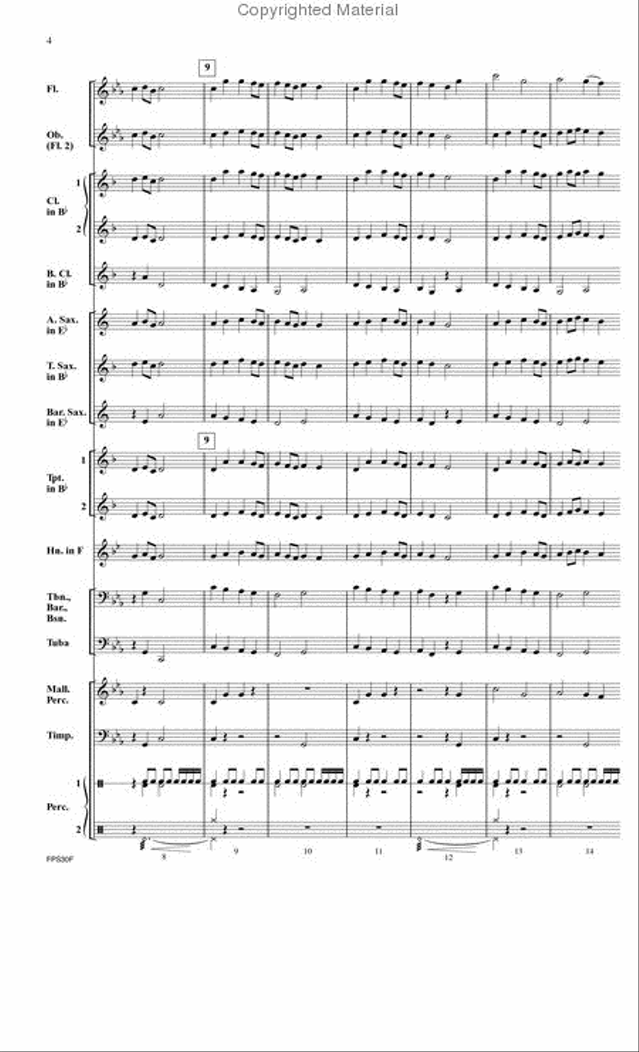 <br>Sheet music extract
